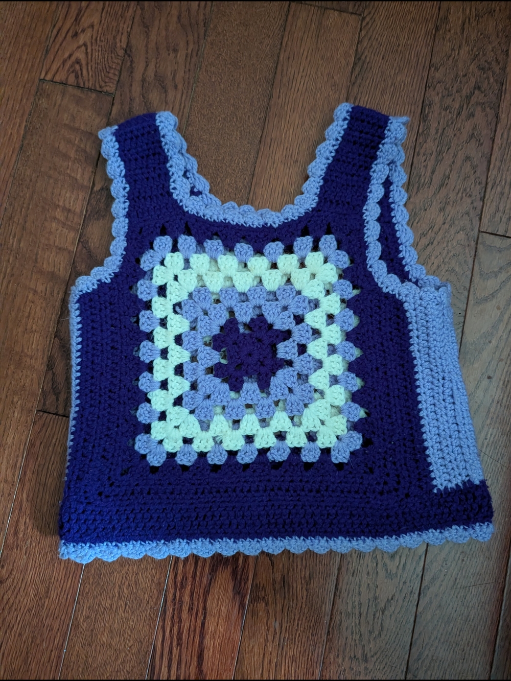 Handmade Crochet Tank Top in Purple